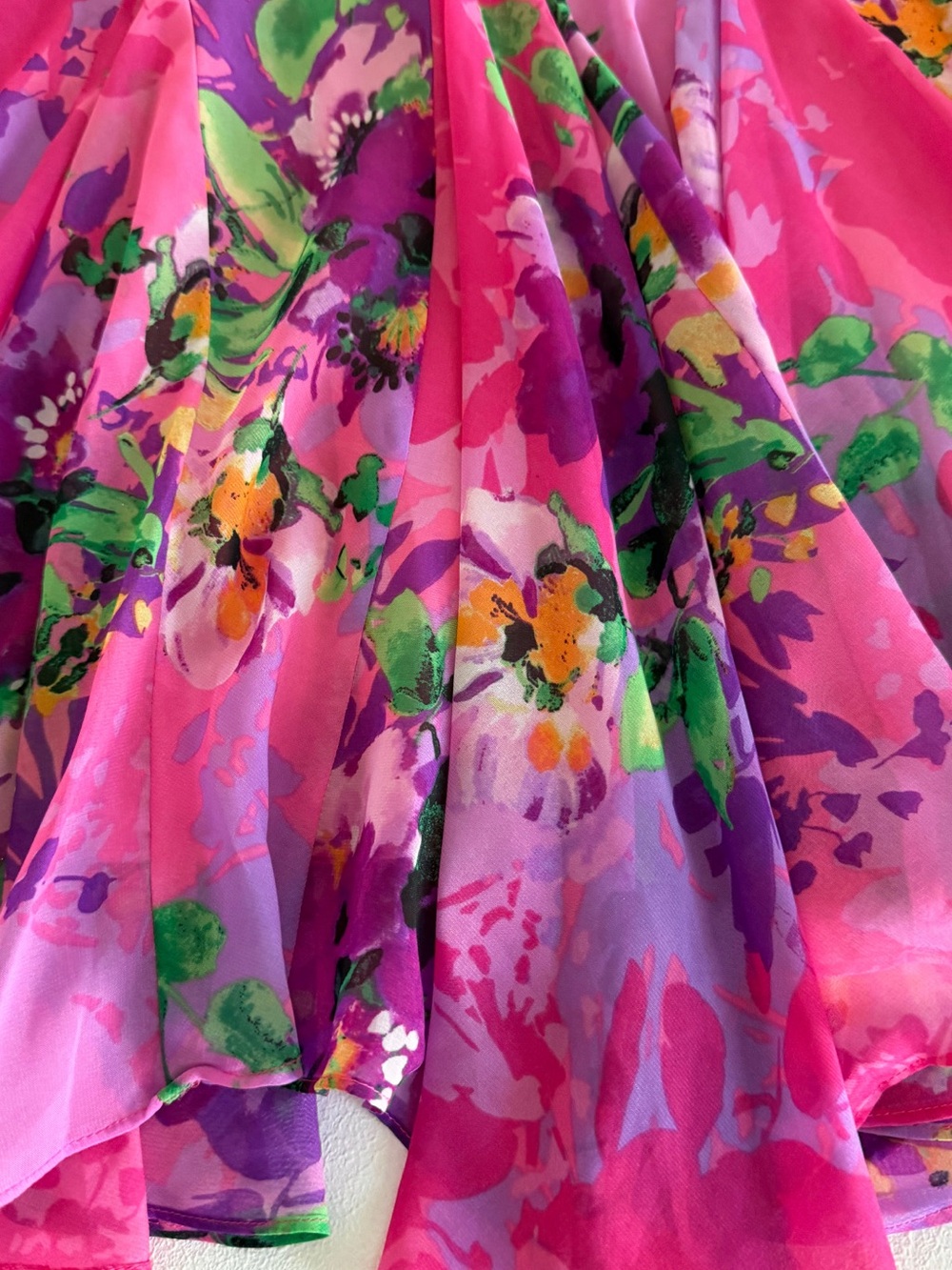 Vintage cache  Fairy Garden Floral Ruffle Midi Skirt - Picture 4 of 6